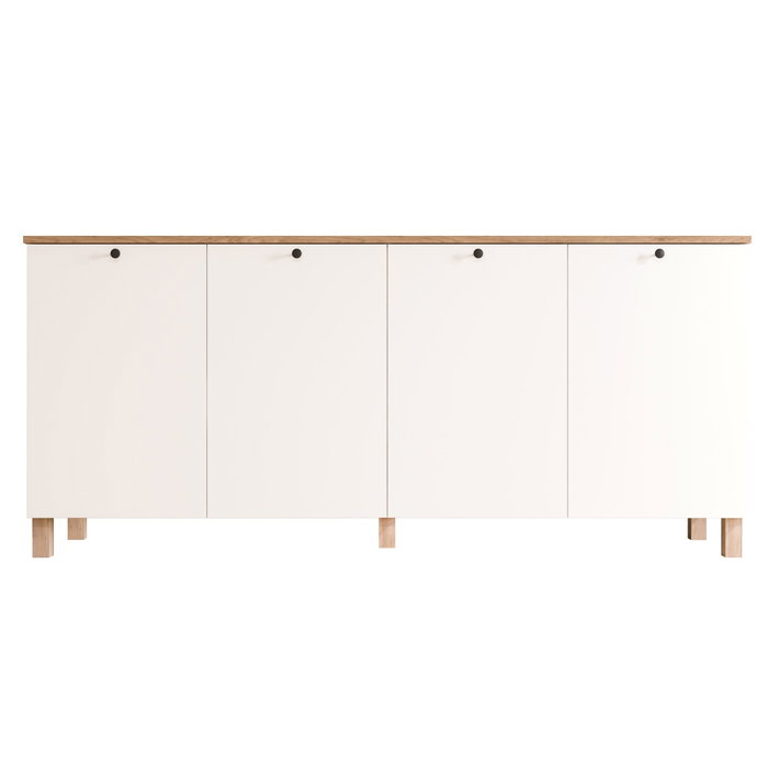 Hanah Home Nord - ND4-SW Blanco y Roble Hanah Home Nord - ND4-SW Blanco y Roble